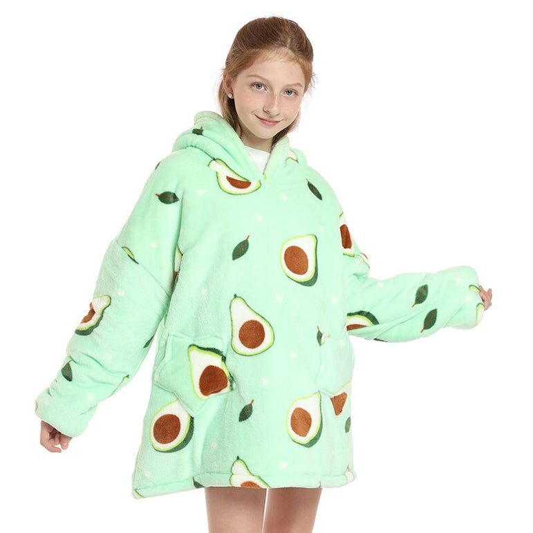 Small Avocado Oversized Blanket Hoodie