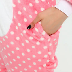 Dotted Pink Hello Kitty Adult Onesie