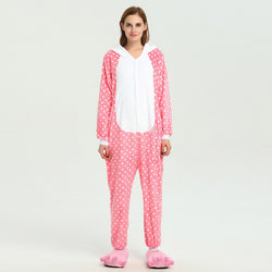 Dotted Pink Hello Kitty Adult Onesie