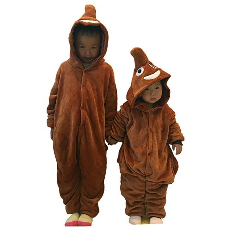 Brown Poop Emoji Kids Onesie