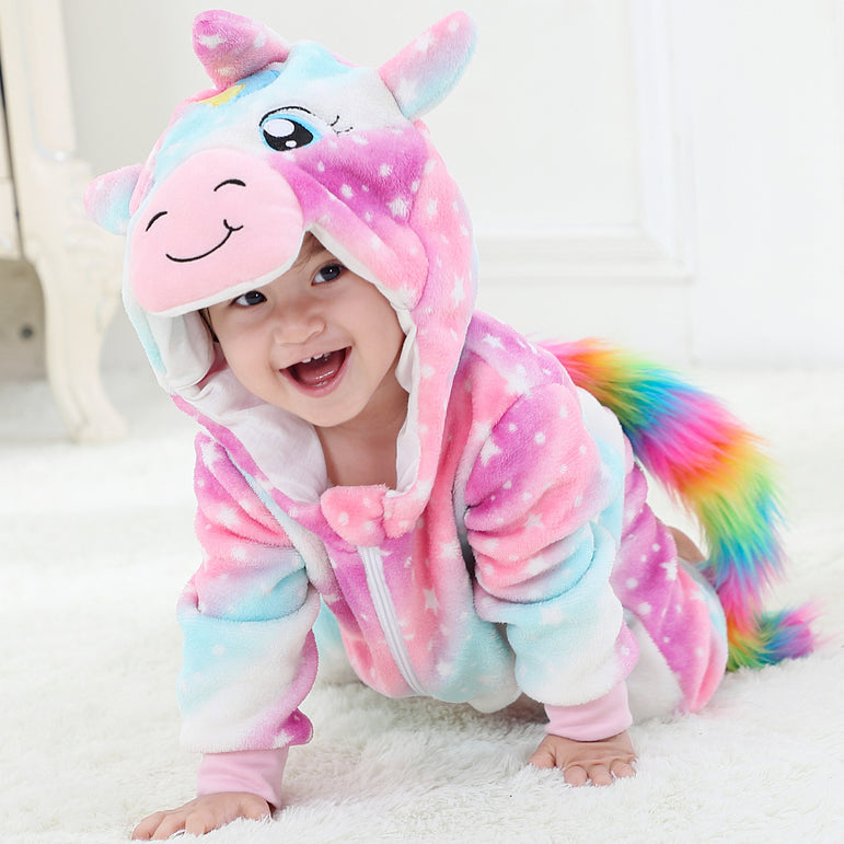 Starry Sky Unicorn Baby Onesie