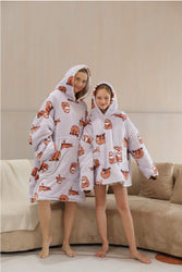 Small Sloth Oversized Blanket Hoodie