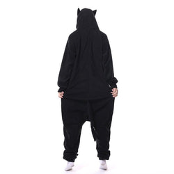 Spooky Black Cat Adult Onesie