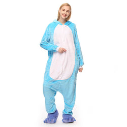 Blue Elephant Adult Onesie