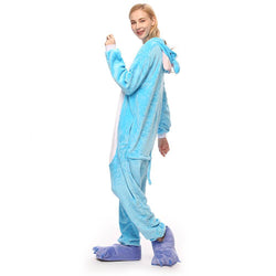 Blue Elephant Adult Onesie