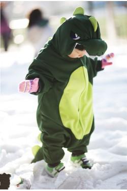 Green Dinosaur Baby Onesie