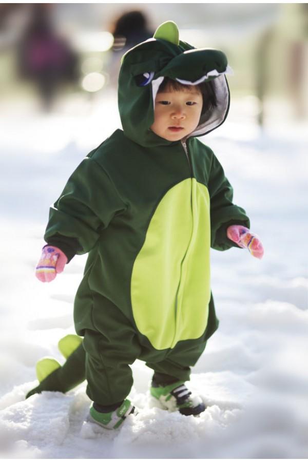 Green Dinosaur Baby Onesie