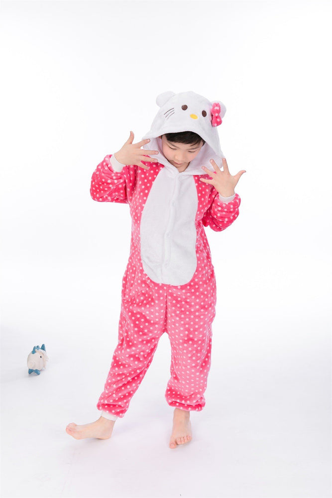 Dotted Pink Hello Kitty Kids Onesie