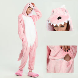 Pink Dinosaur Adult Onesie