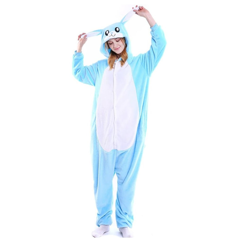 Blue Bunny Adult Onesie