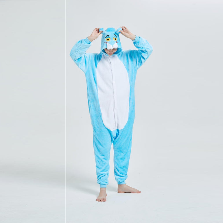 Blue Panther Adult Onesie