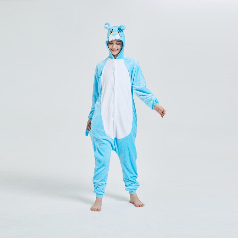 Blue Panther Adult Onesie