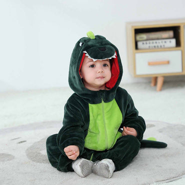 Green Dinosaur Baby Onesie