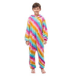 Golden Rainbow Unicorn Kids Onesie