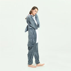 Grey Shark Adult Onesie