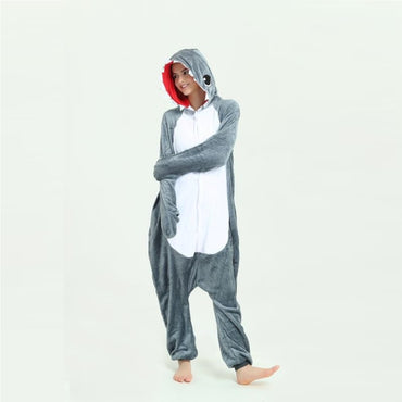 Grey Shark Adult Onesie