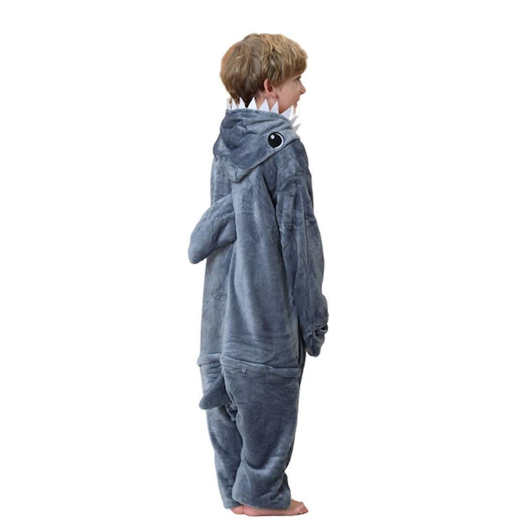 Grey Shark Kids Onesie