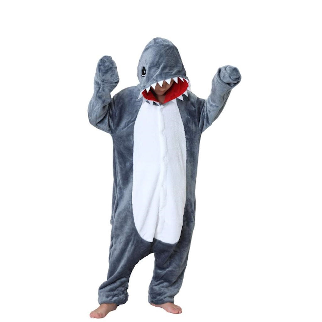 Grey Shark Kids Onesie