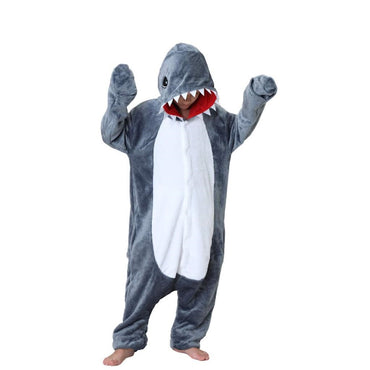 Grey Shark Kids Onesie