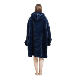 Large Dark Blue Oversized Blanket Hoodie