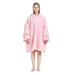 Large Pink Unicorn Oversized Blanket Hoodie