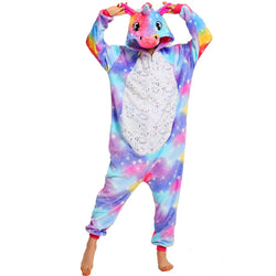 Sparkling Purple-Yellow Unicorn Adult Onesie