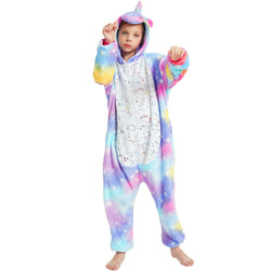 Sparkling Purple-Yellow Unicorn Kids Onesie