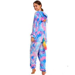 Purple Unicorn with Sparkling Stars Adult Onesie