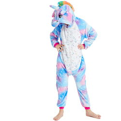 Purple Unicorn with Sparkling Stars Kids Onesie