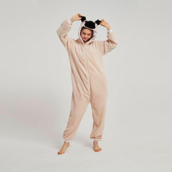 Realistic Pug Dog Adult Onesie