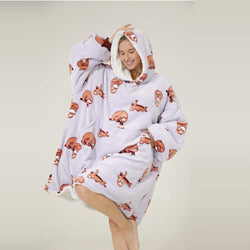 Large Sloth Oversized Blanket Hoodie