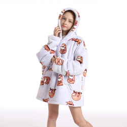 Small Sloth Oversized Blanket Hoodie