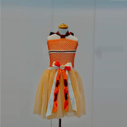 Summer Orange Costume Dress