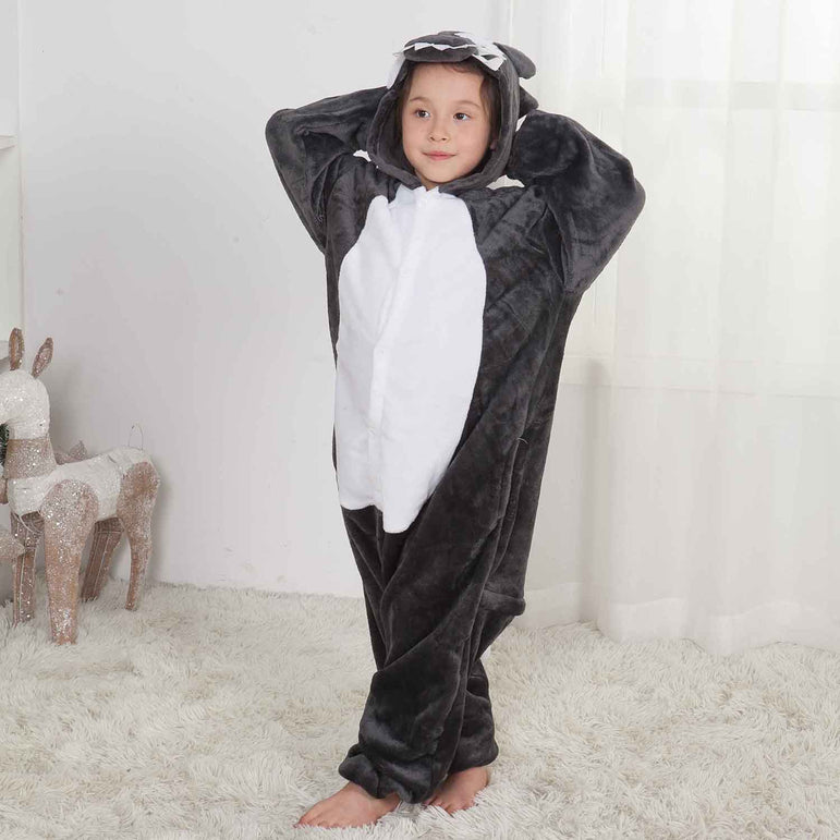 Grey Wolf Kids Onesie