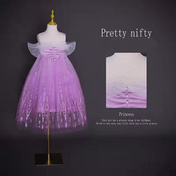 Off-shoulder Purple Party Costume Princess Tutu Dress