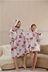 Large Sloth Oversized Blanket Hoodie