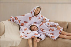 Small Sloth Oversized Blanket Hoodie