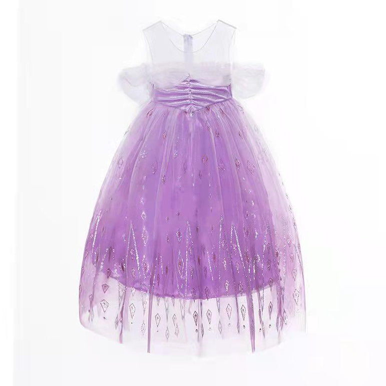 Off-shoulder Purple Party Costume Princess Tutu Dress