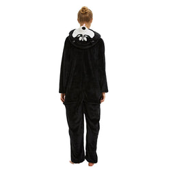 Black Husky Dog Adult Onesie