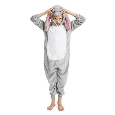 Big-Ear Grey Bunny Kids Onesie