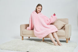 Large Pink Unicorn Oversized Blanket Hoodie