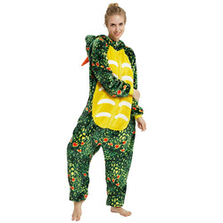 Green Triceratops Adult Onesie