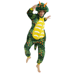 Green Triceratops Adult Onesie