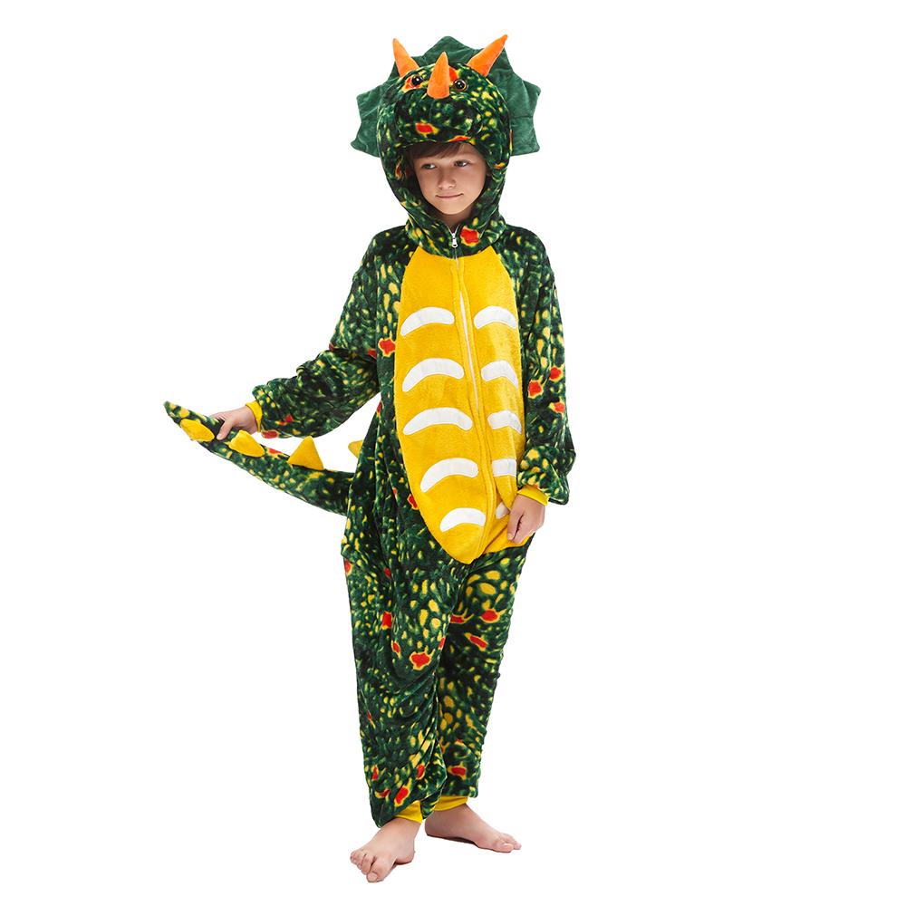 Green Triceratops Kids Onesie