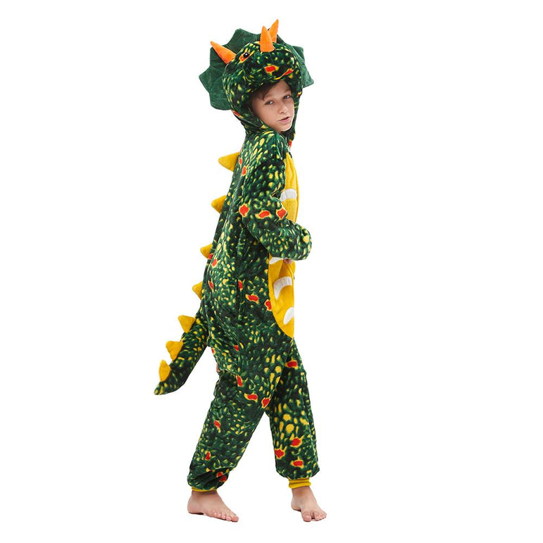 Green Triceratops Kids Onesie