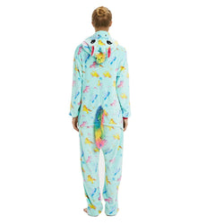 Mint Unicorn (with Unicorns Pattern Print) Adult Onesie