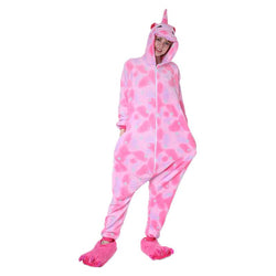 Pink Star Sleeping Unicorn Adult Onesie