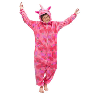 Pink Star Sleeping Unicorn Kids Onesie