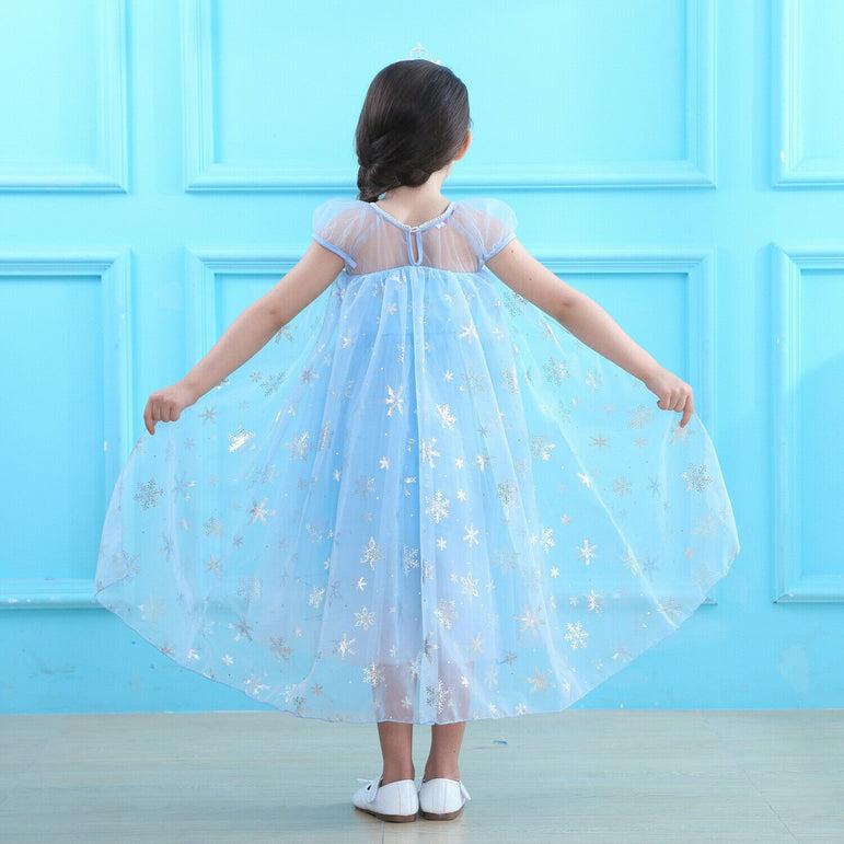 Blue Princess Costume Dress Set (Including 5 Pieces)