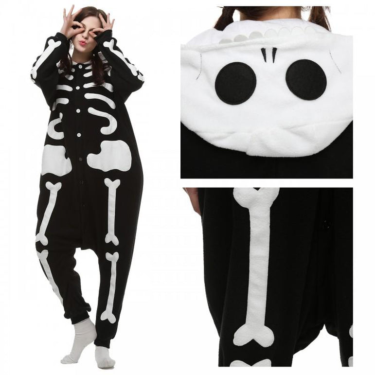 Skeleton Adult Onesie